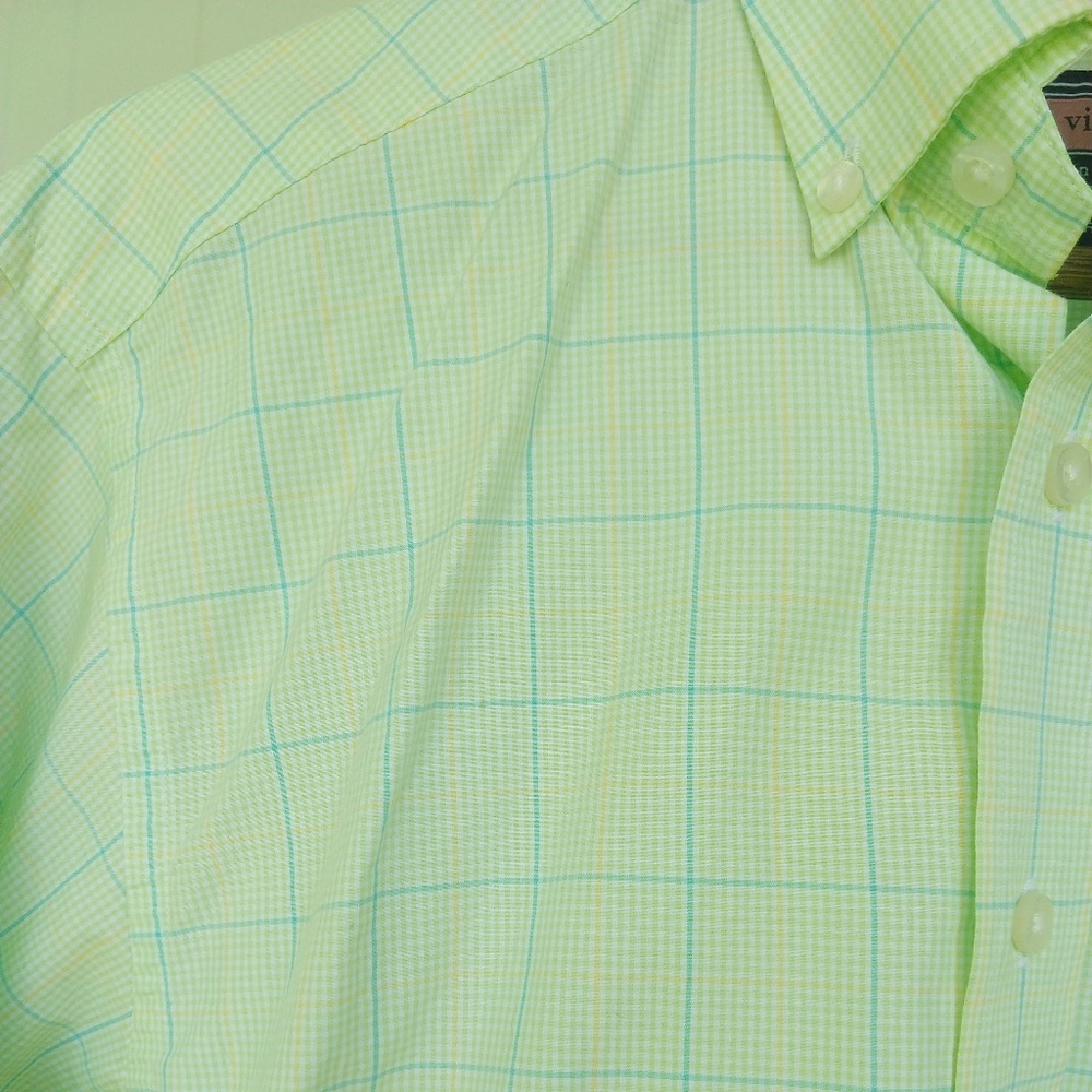 NWT Vineyard Vines Murray Shirt green button up - Picture 2 of 4